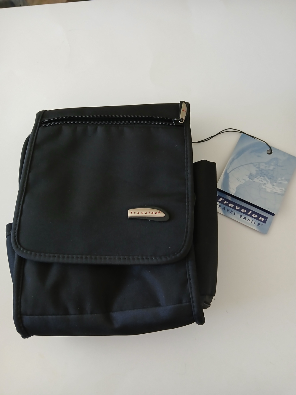 Travelon Black Compact Crossbody Bag for Men